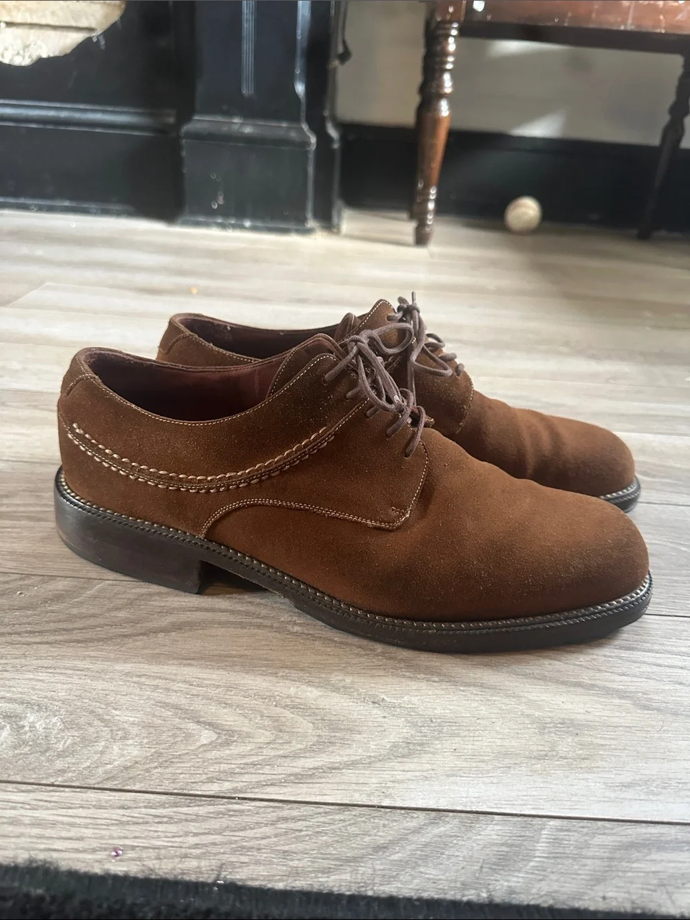 Cole Haan brown suede